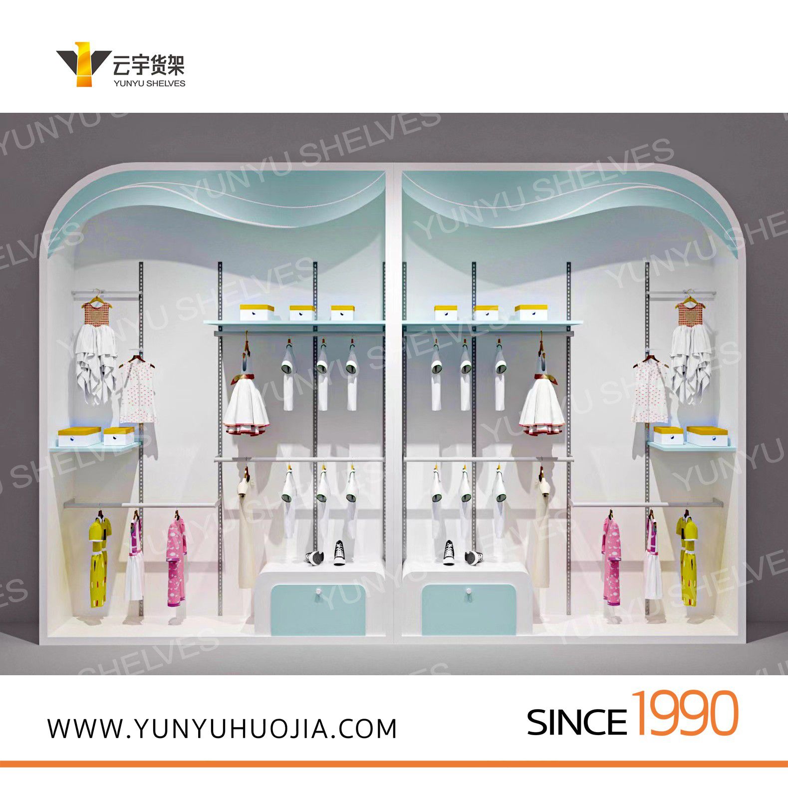 YYE1-002 特做兒童服裝展示架