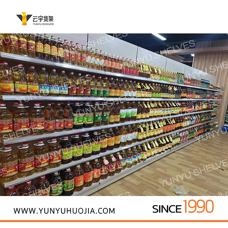 YYA7-011 辛巴超市高檔新款木紋超市架