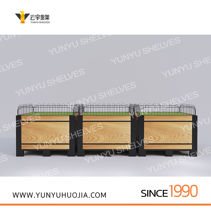 YYD-336 新款鋼木蔬果堆頭架