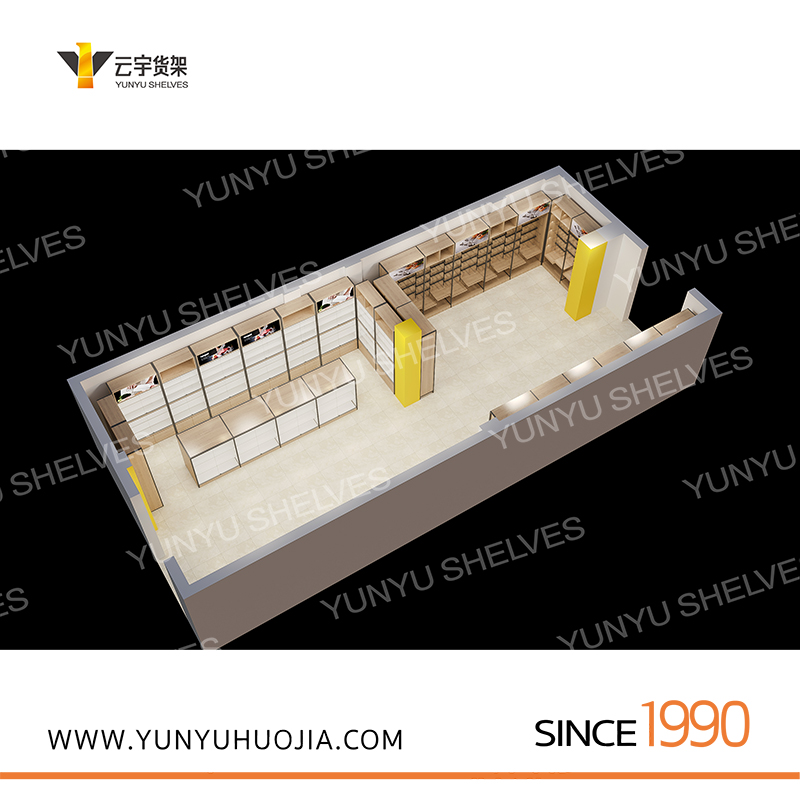 YYA7-027 特做木紋超市架