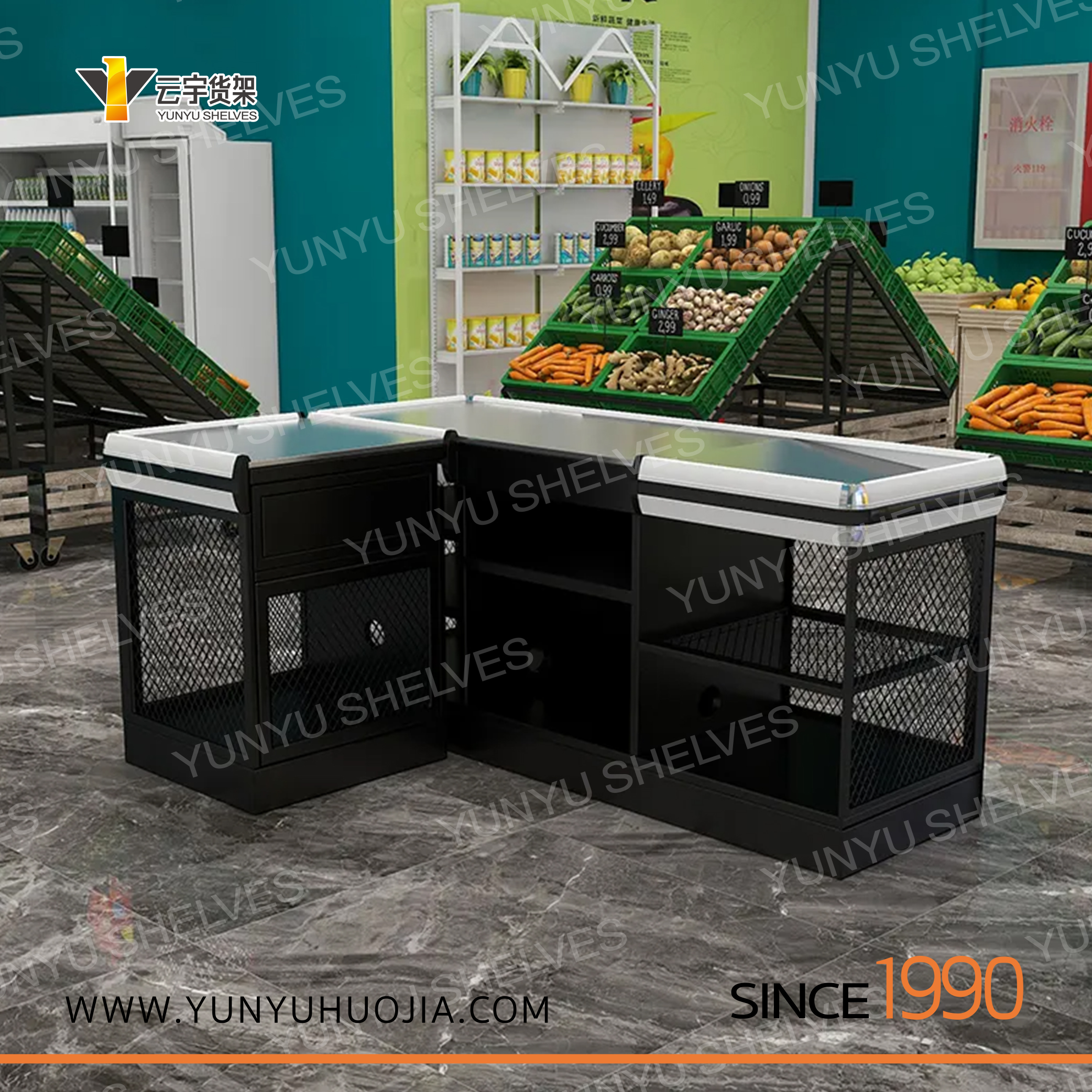 YYD-089 超市商店網(wǎng)格收銀臺