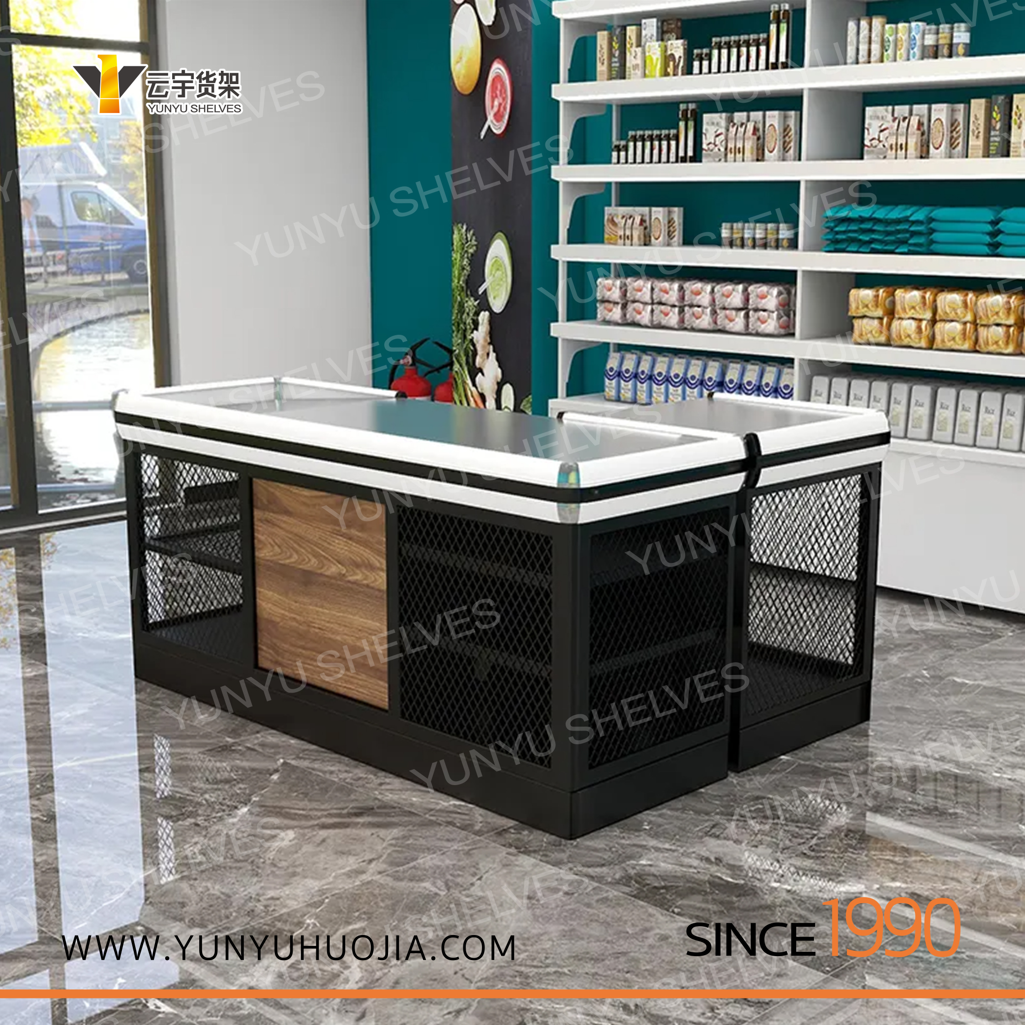 YYD-089 超市商店網(wǎng)格收銀臺