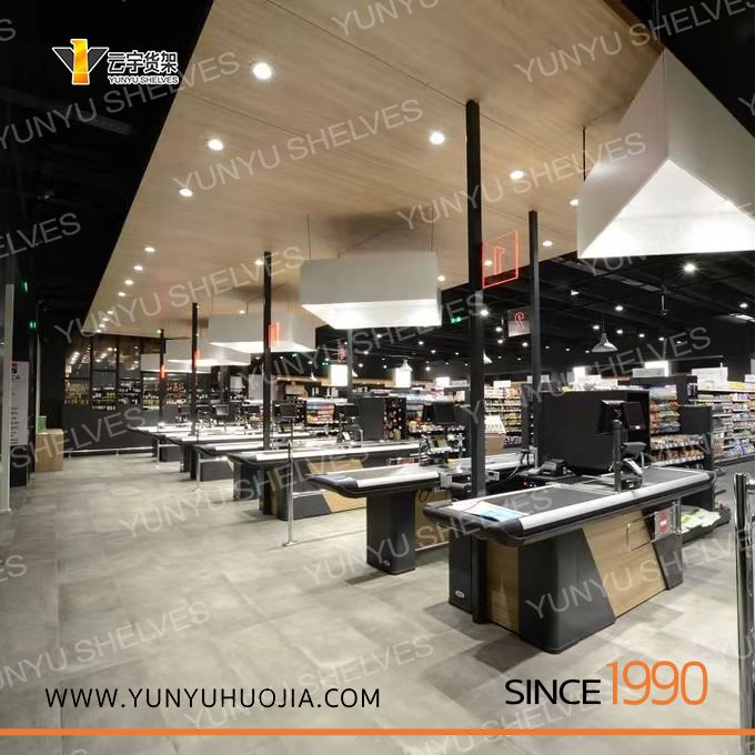 YYK1-005 新款電動(dòng)多功能收銀臺(tái)