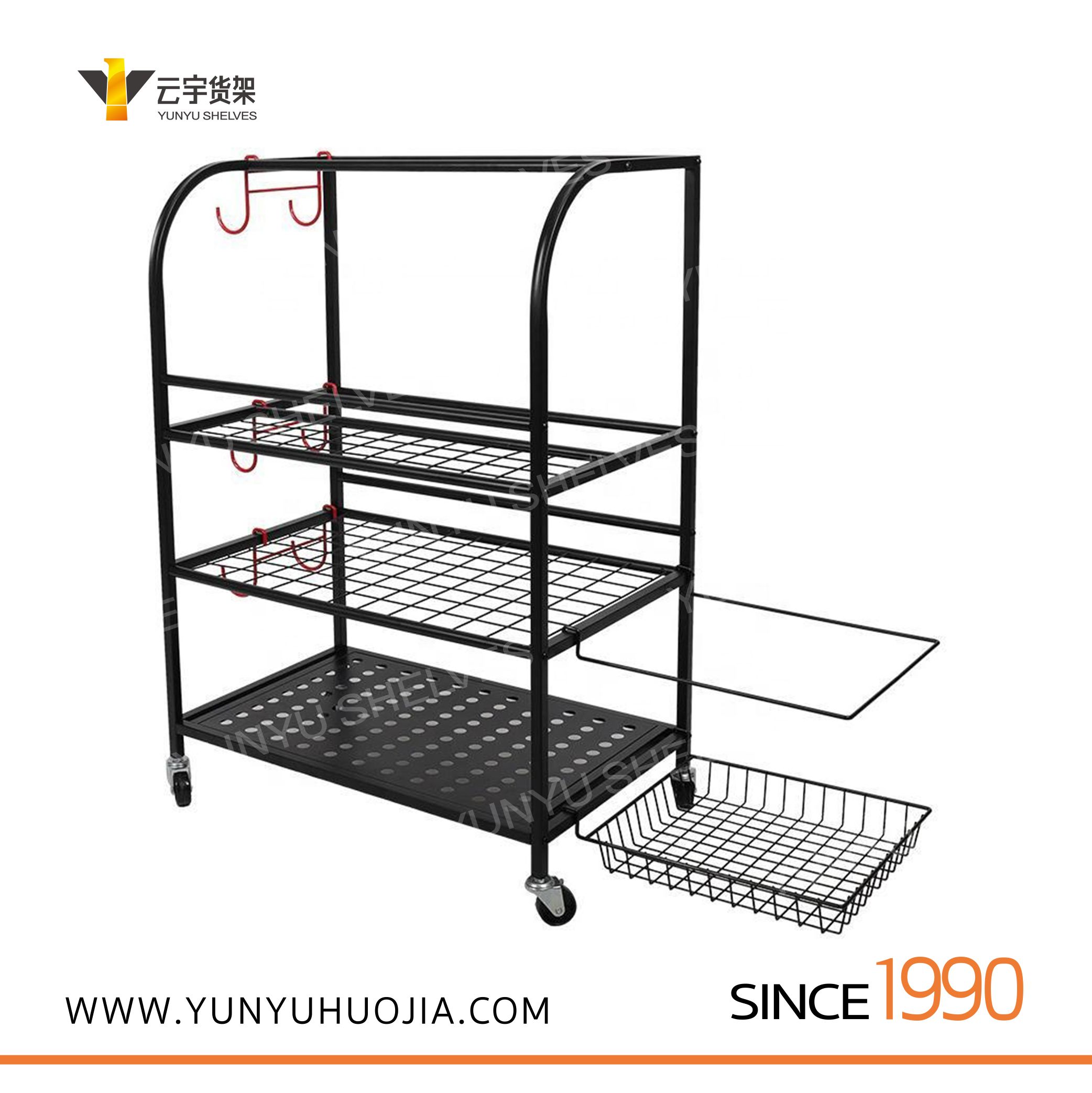 YYC-027 金屬瑜伽墊存放架  多功能展示架