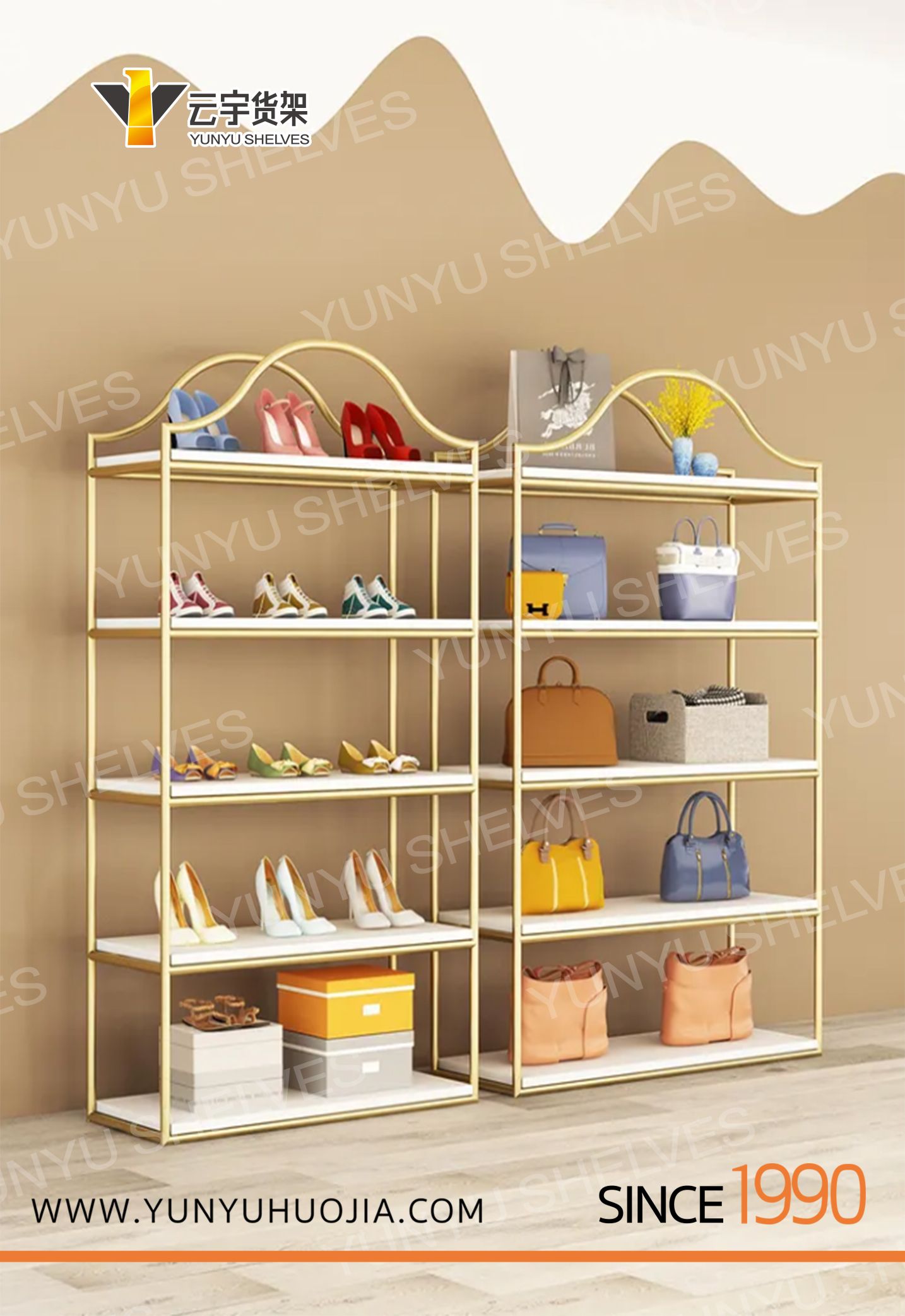 YYE-213 特做精品鞋包展架